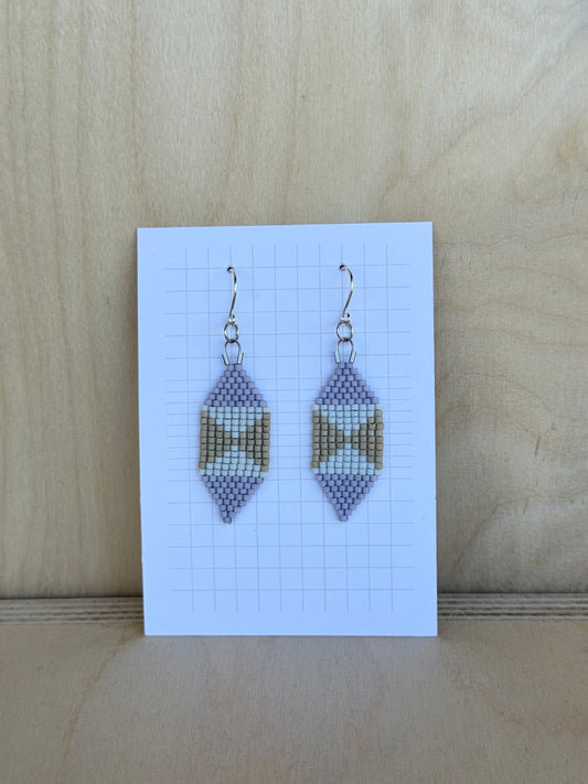 Lavender & Tan Hexagon