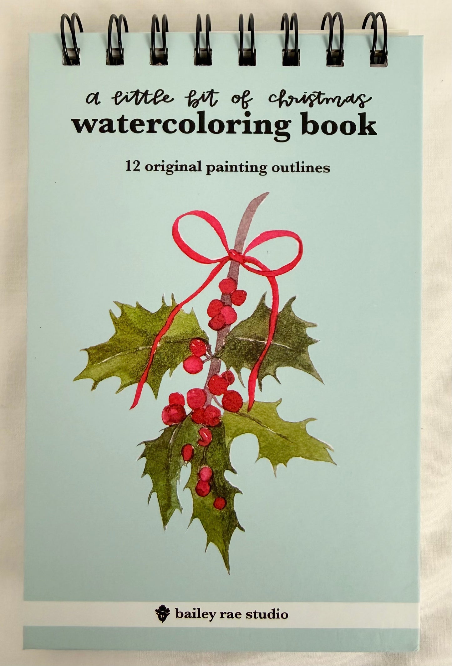 Mini Watercoloring Book Christmas