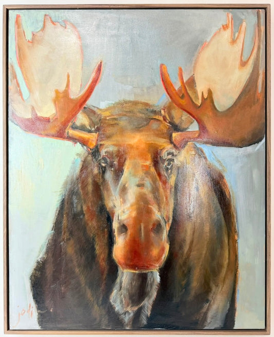 Moose with Blue