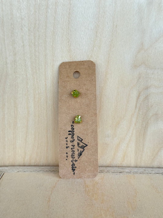 Peridot Studs