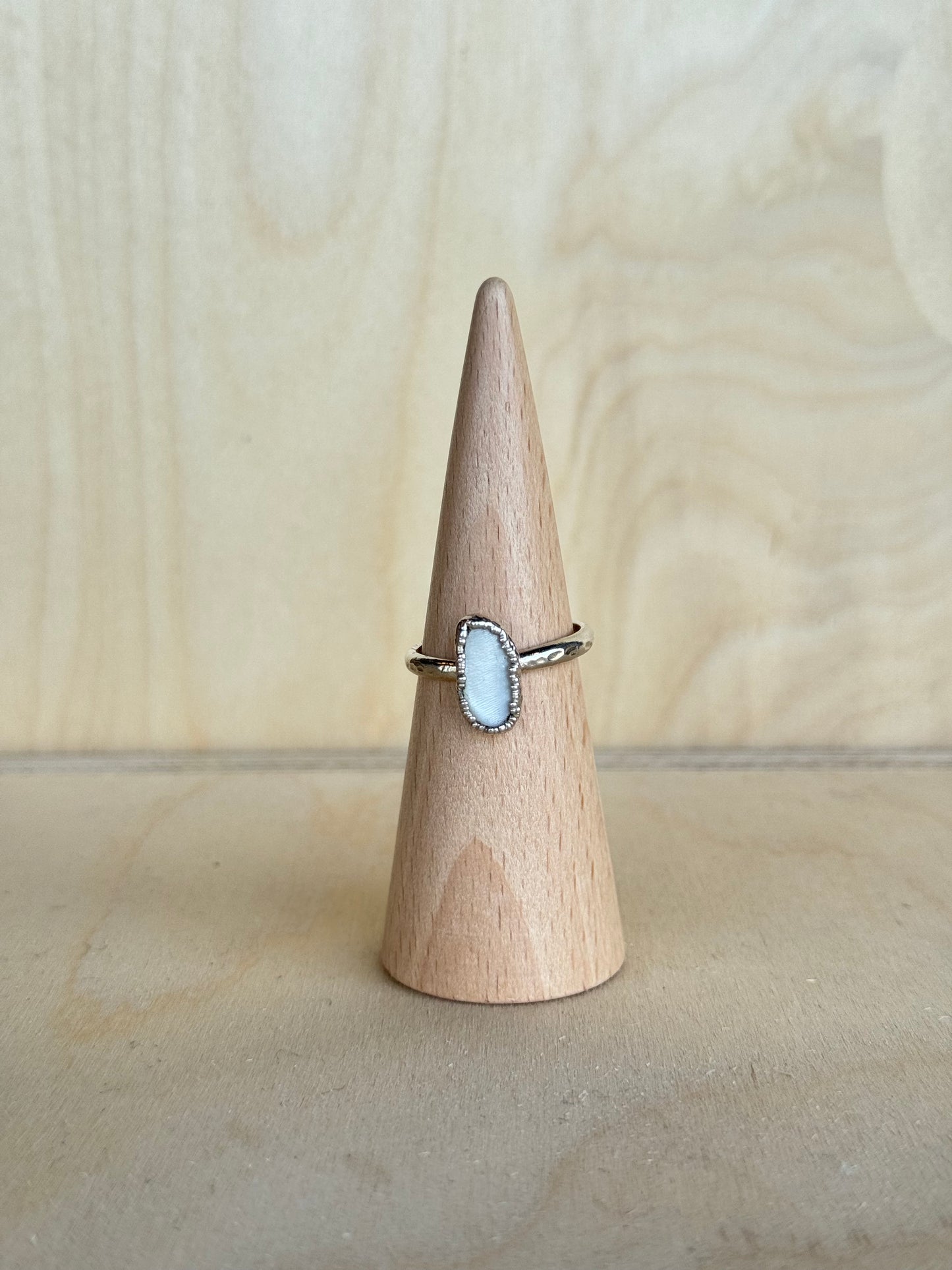 Mini Mother of Pearl Ring
