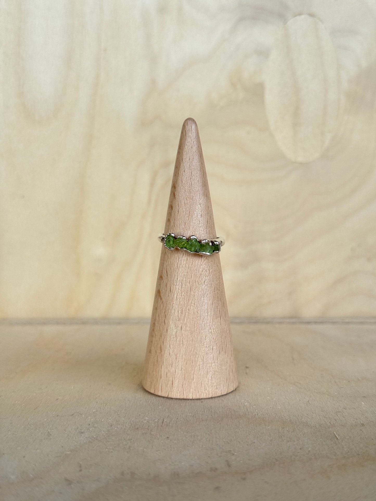 Five Stone Peridot Ring