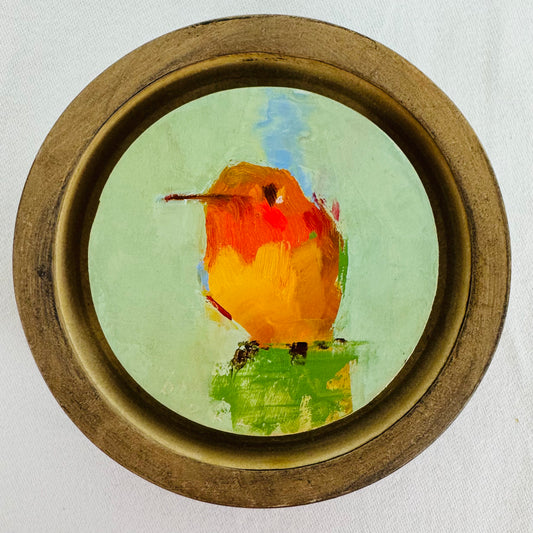 Hummingbird on Mint