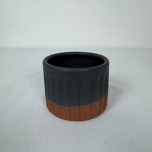 Carved Black Planter Small