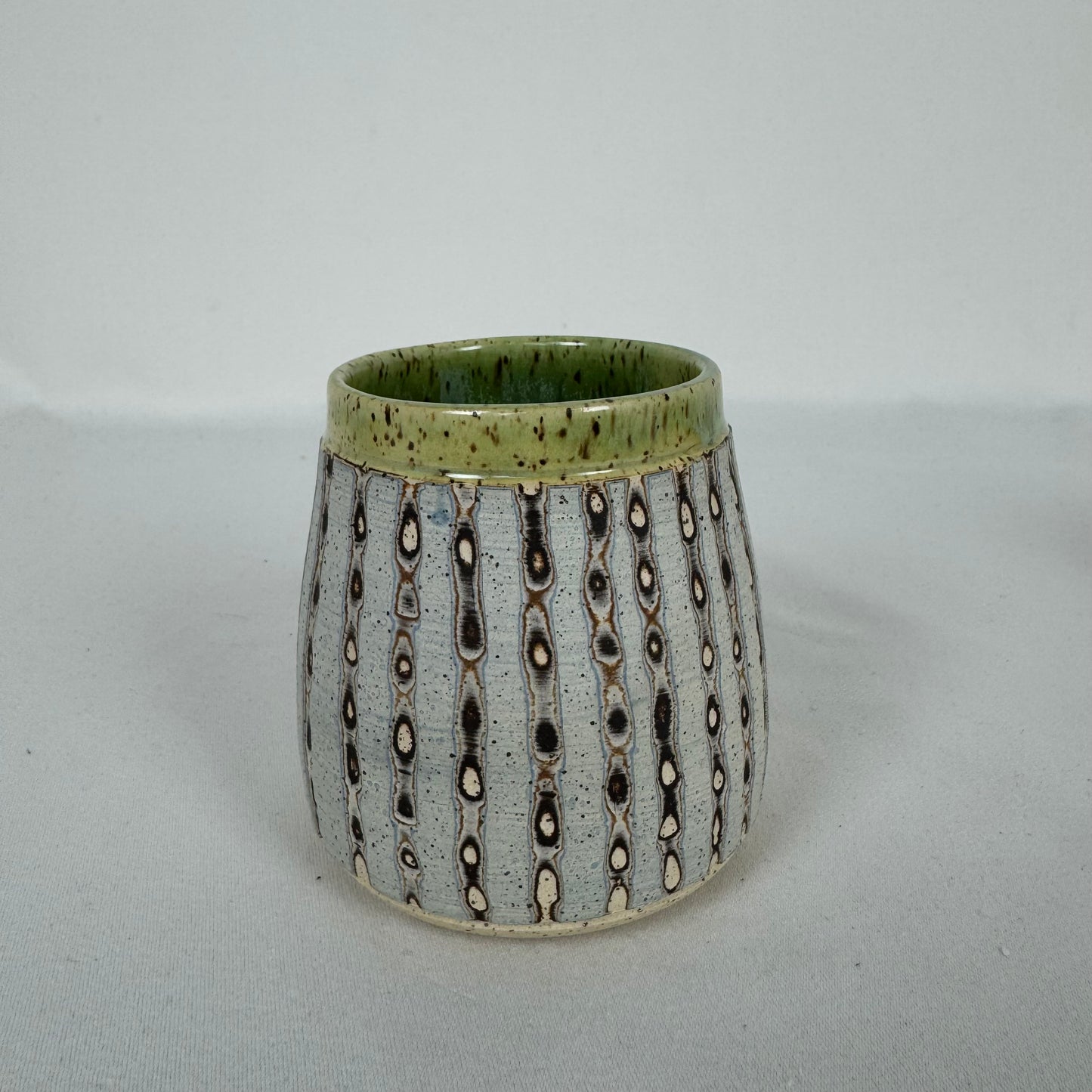 Flicker Ceramic Layered Carved Cup