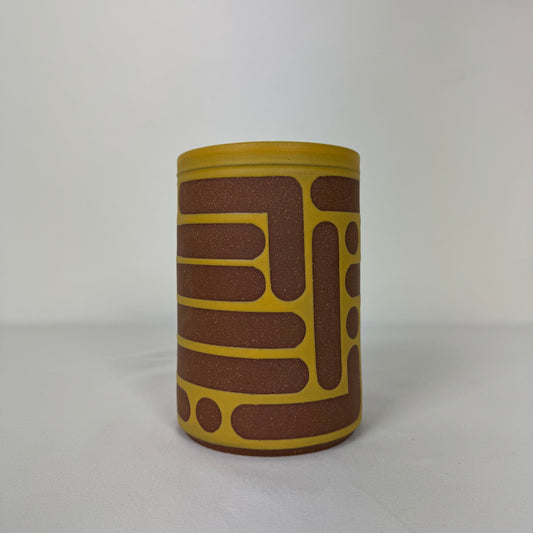 Yellow Pattern Vase