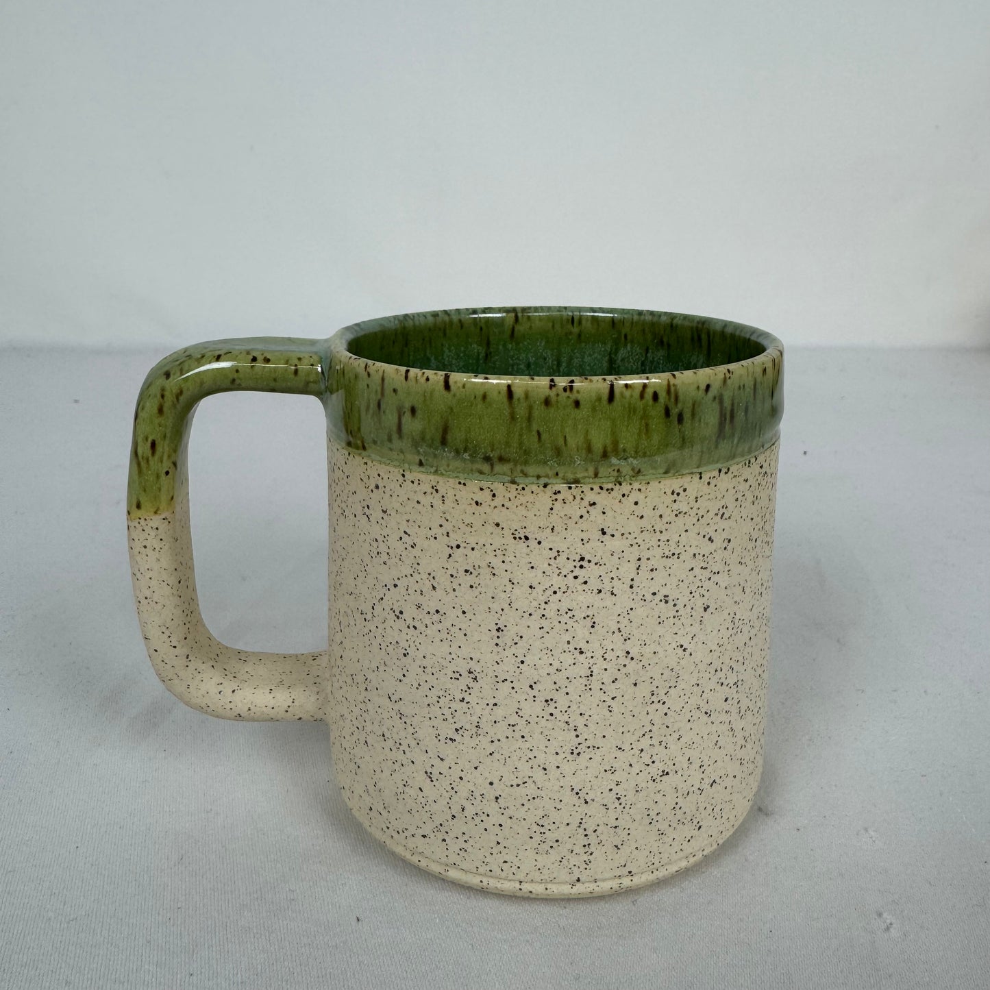 Green/Cream Plain Mug