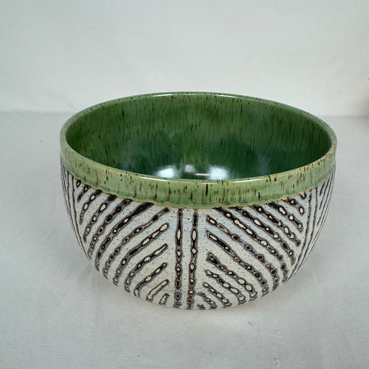 Large Carved Bowl 2