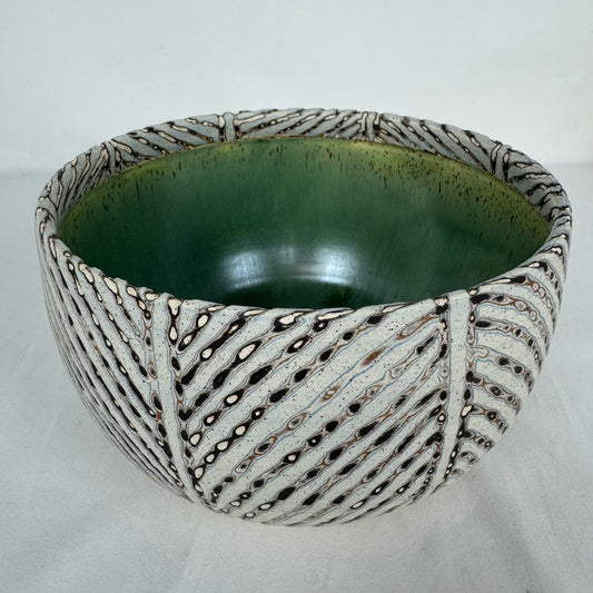 Large Carved Bowl 1