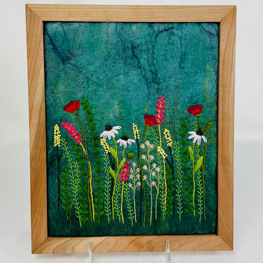 Wildflowers Embroidery on Felt
