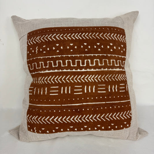 Vintage African Mudcloth Pillow 14
