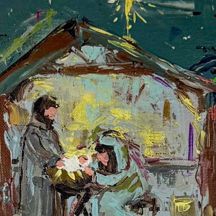 Deb Fox Nativity Acrylic