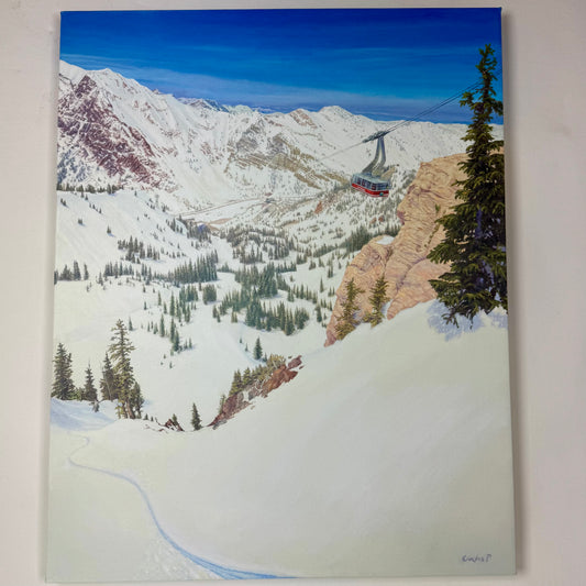 Snowbird Tram Giclee Canvas