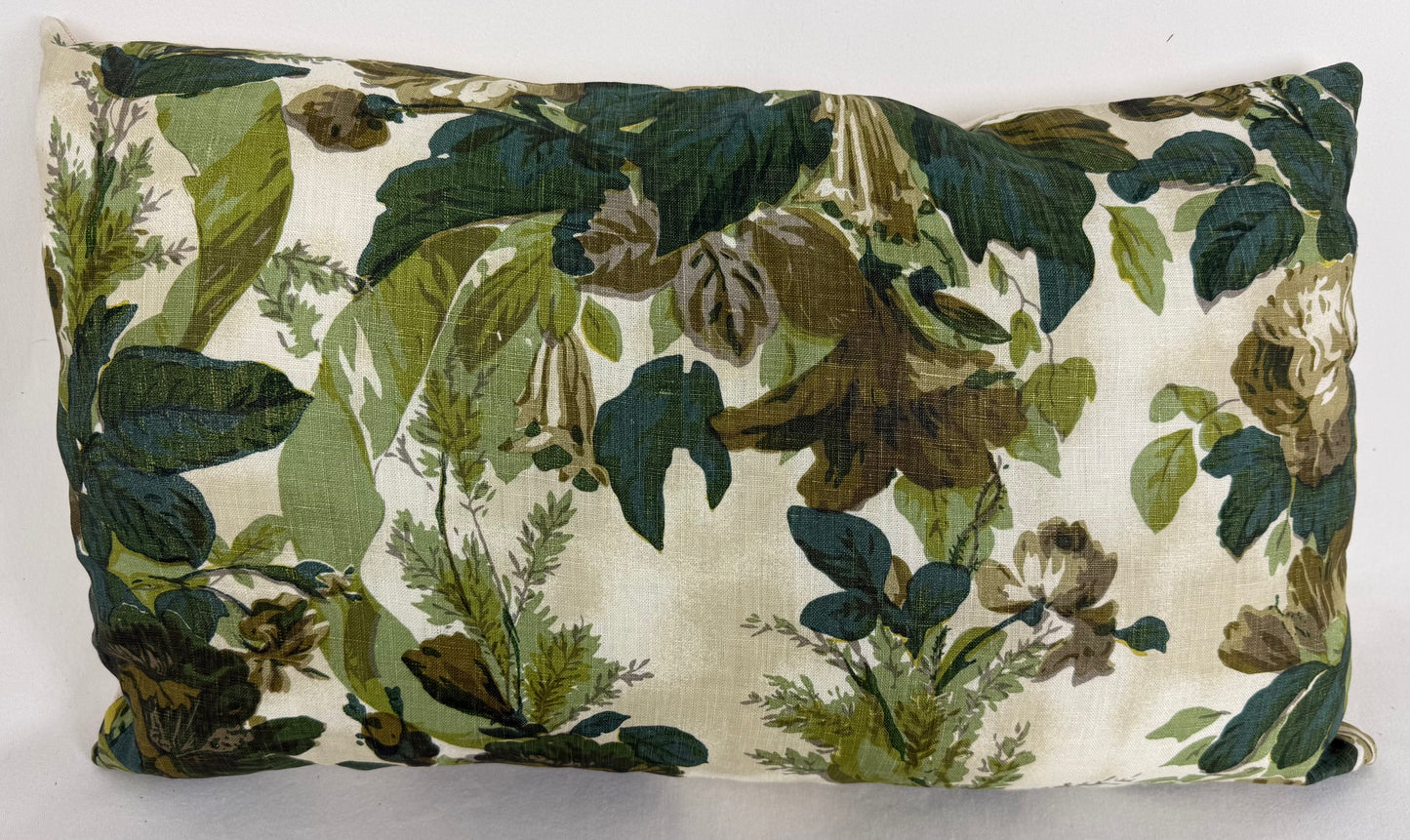 Magpie Green Leaf Floral Pillow