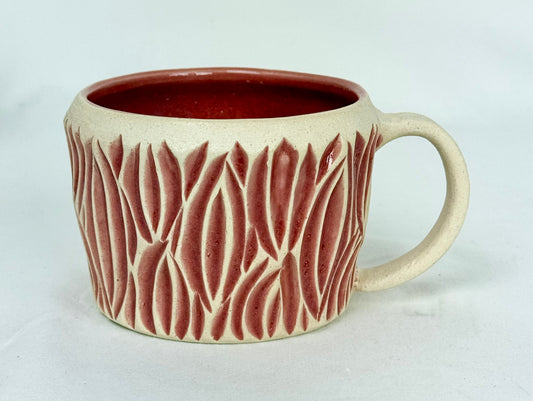 Wide Red Mug